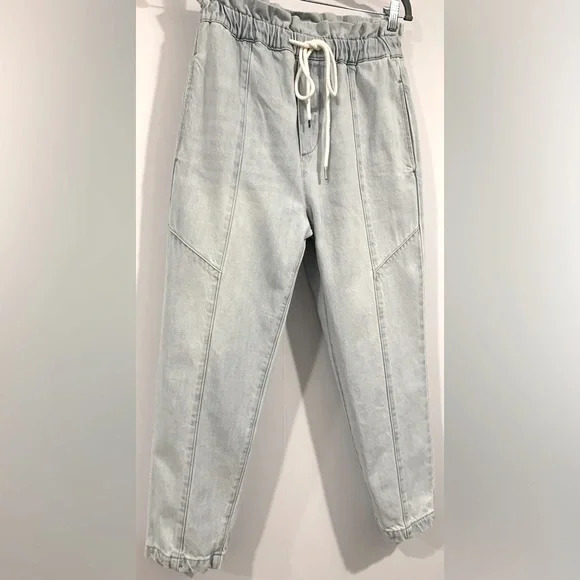 Excellent Condition, Pistola "Cam Paperbag Pants" in Light Wash, Size Small - Picture 6 of 11